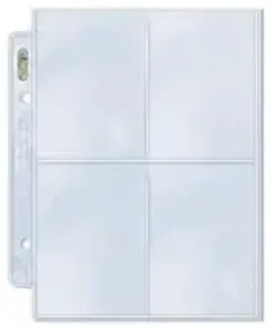 4-Pocket Platinum Page for Mini 2-Ring Albums (10 st)