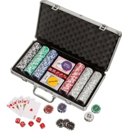 Pokerchips, aluminium case (Philos)