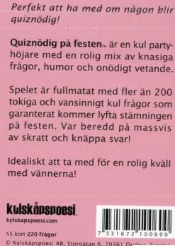 Quiznödig - På festen