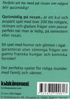 Quiznödig - På resan