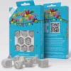 Q Workshop 20 Years - Happy Birthday Dice Set (Grey/Gold)