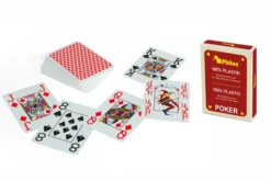 Red Plastic Poker Cards (Philos)