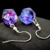 Örhänge: Hook - Nebula Nocturnal Blue Mini-Poly D20 (Par)
