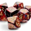 Scarab - Blue Blood/Gold Mega-hedral Dice Set