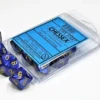 Scarab - Royal Blue/Gold - d10, 10 st