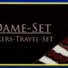 Schack/Chess - Backgammon - Checkers set: Resespel med rulle
