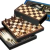 Schack/Chess - Backgammon - Checkers set: Travel, Magnetic