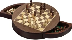 Schack/Chess: Rund Kassett, 25mm (Magnetisk)