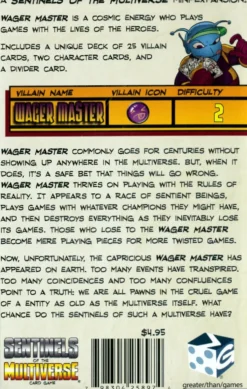 Sentinels of the Multiverse: Wager Master Villain Character (Exp.)