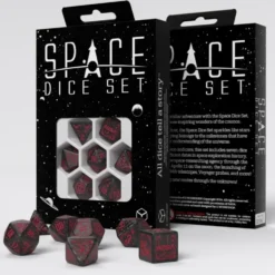 Space Dice Set - Voyager (Black/Red)