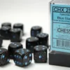 Speckled: Blue Stars - d6, 12 st (16 mm, prickar)