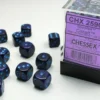 Speckled - Cobalt - d6, 36 st (12 mm, prickar)
