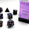 Speckled - Golden Cobalt - Dice set
