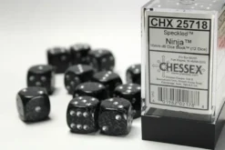 Speckled: Ninja - d6, 12 st (16 mm, prickar)