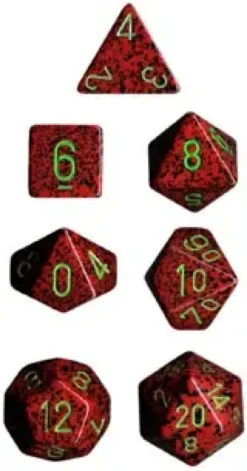 Speckled - Strawberry - Dice set