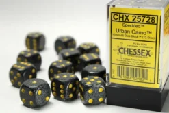 Speckled: Urban Camo - d6, 12 st (16 mm, prickar)