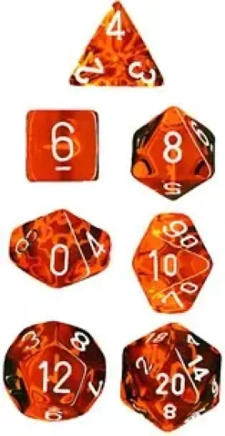 Translucent - Orange - Dice Set