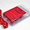 Translucent - Red - d10, 10 st