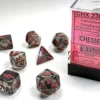 Translucent - Smoke/Red - Dice Set
