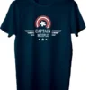 T-shirt: Mr. Meeple - Captain America Meeple (Blue) - 5X-Large