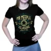 T-shirt: Mr. Meeple - Classic, Play to Win (Black) - Woman's Medium