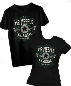 T-shirt: Mr. Meeple - Classic, Play to Win (Grey) - Woman's 2X-Large