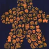 T-shirt: Mr. Meeple - Elements, Orange Meeple (Navy) - 2X-Large