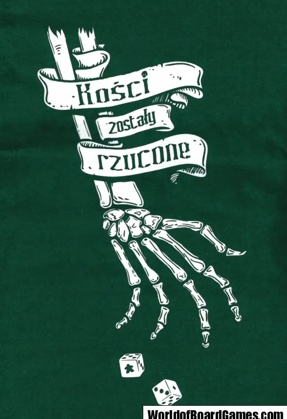 T-shirt: Mr. Meeple - Kosci Zostaly Rzucone (Green) - Small