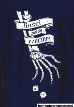 T-shirt: Mr. Meeple - Kosci Zostaly Rzucone (Navy) - Woman's Large