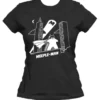 T-shirt: Mr. Meeple - Meeple-Man (Black) - Woman's Large