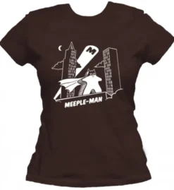 T-shirt: Mr. Meeple - Meeple-Man (Brown) - Woman's Large