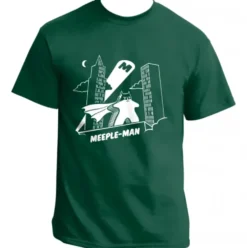 T-shirt: Mr. Meeple - Meeple-Man (Green) - X-Large
