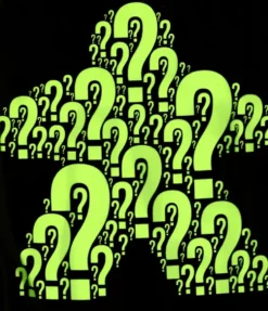 T-shirt: Mr. Meeple - ???, Neon Green Meeple (Black) - Medium