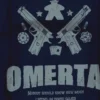T-shirt: Mr. Meeple - Omerta (Dark Blue) - Woman's 2X-Large