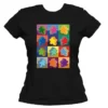 T-shirt: Mr. Meeple - Pop (Black) - Woman's X-Large