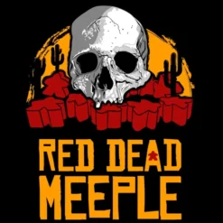 T-shirt: Mr. Meeple - Red Dead Meeple (Black) - 5X-Large