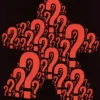 T-shirt: Mr. Meeple - ???, Red Meeple (Black) - 3X-Large