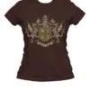 T-shirt: Mr. Meeple - Semper Ludens (Brown) - Woman's X-Large