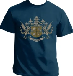 T-shirt: Mr. Meeple - Semper Ludens (Dark Blue) - 5X-Large