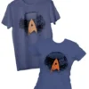 T-shirt: Mr. Meeple - Star Trek Meeple (Denim Blue) - 2X-Large