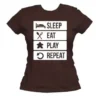 T-shirt: Mr. Meeple - To Do List (Brown) - Woman's Large
