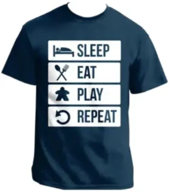 T-shirt: Mr. Meeple - To Do List (Navy) - 4X-Large