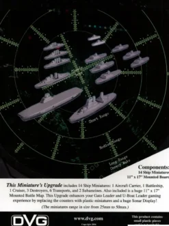 U-Boat Leader and Gato Leader: Ship Miniatures and Battle Board (Exp.)