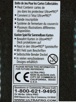 Ultra Pro: Deck Box - Black