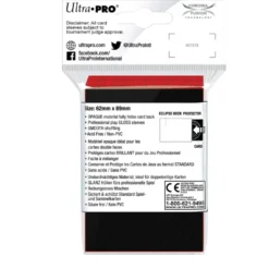 Ultra Pro: Eclipse Gloss Small Sleeves: Apple Red (62 x 89 mm) - 60 st