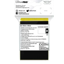 Ultra Pro: Eclipse Gloss Small Sleeves: Lemon Yellow (62 x 89 mm) - 60 st