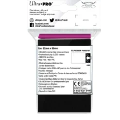 Ultra Pro: Eclipse Gloss Small Sleeves: Hot Pink (62 x 89 mm) - 60 st