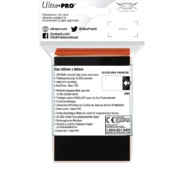 Ultra Pro: Eclipse Gloss Small Sleeves: Pumpkin Orange (62 x 89 mm) - 60 st