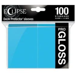 Ultra Pro: Eclipse Gloss Standard Sleeves: Sky Blue (66 x 91 mm) - 100 st