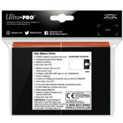 Ultra Pro: Eclipse Gloss Standard Sleeves: Pumpkin Orange (66 x 91 mm) - 100 st